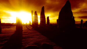 Warm Sunset Hues, Callanish